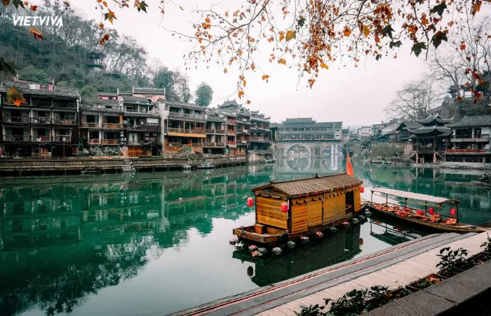 Cổ trấn Đồng Lý mùa thu êm đềm, yên ả