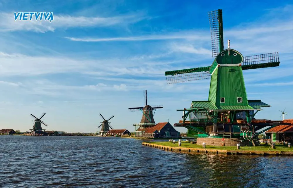 Cối xay gió vùng Zaanse Schans