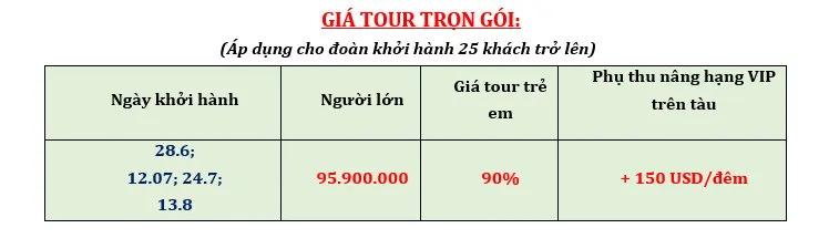 BẢNG GIÁ TOUR BẮC ÂU 2024